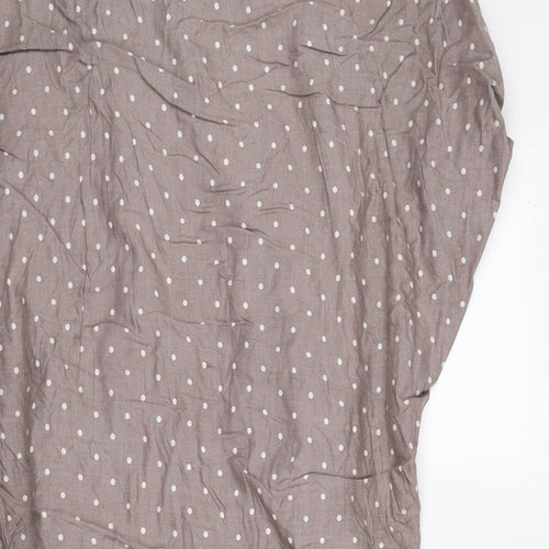 Dorothy Perkins Womens Grey Polka Dot  Fit & Flare  Size 12