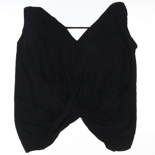 River Island Womens Black   Wrap Blouse Size 10