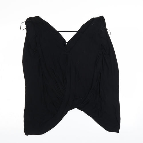 River Island Womens Black   Wrap Blouse Size 10