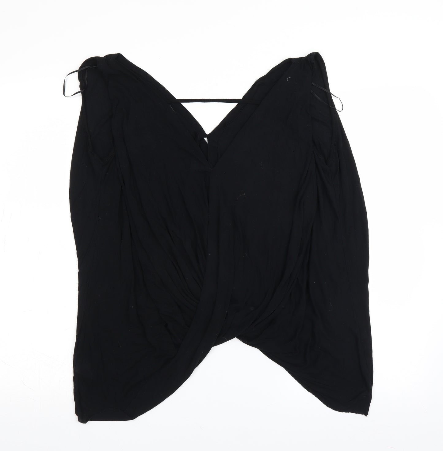 River Island Womens Black   Wrap Blouse Size 10
