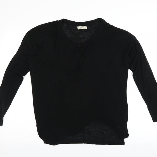 Papaya Womens Black  Knit Pullover Jumper Size S