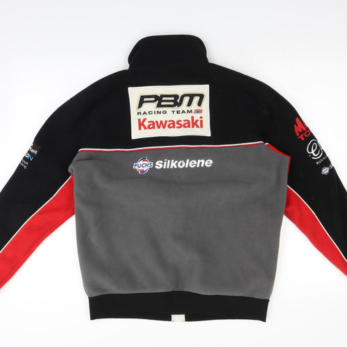 Clinton Enterprises Mens Black  Fleece Full Zip Sweatshirt Size XS  - PBM Kawasaki racing team official merchandise