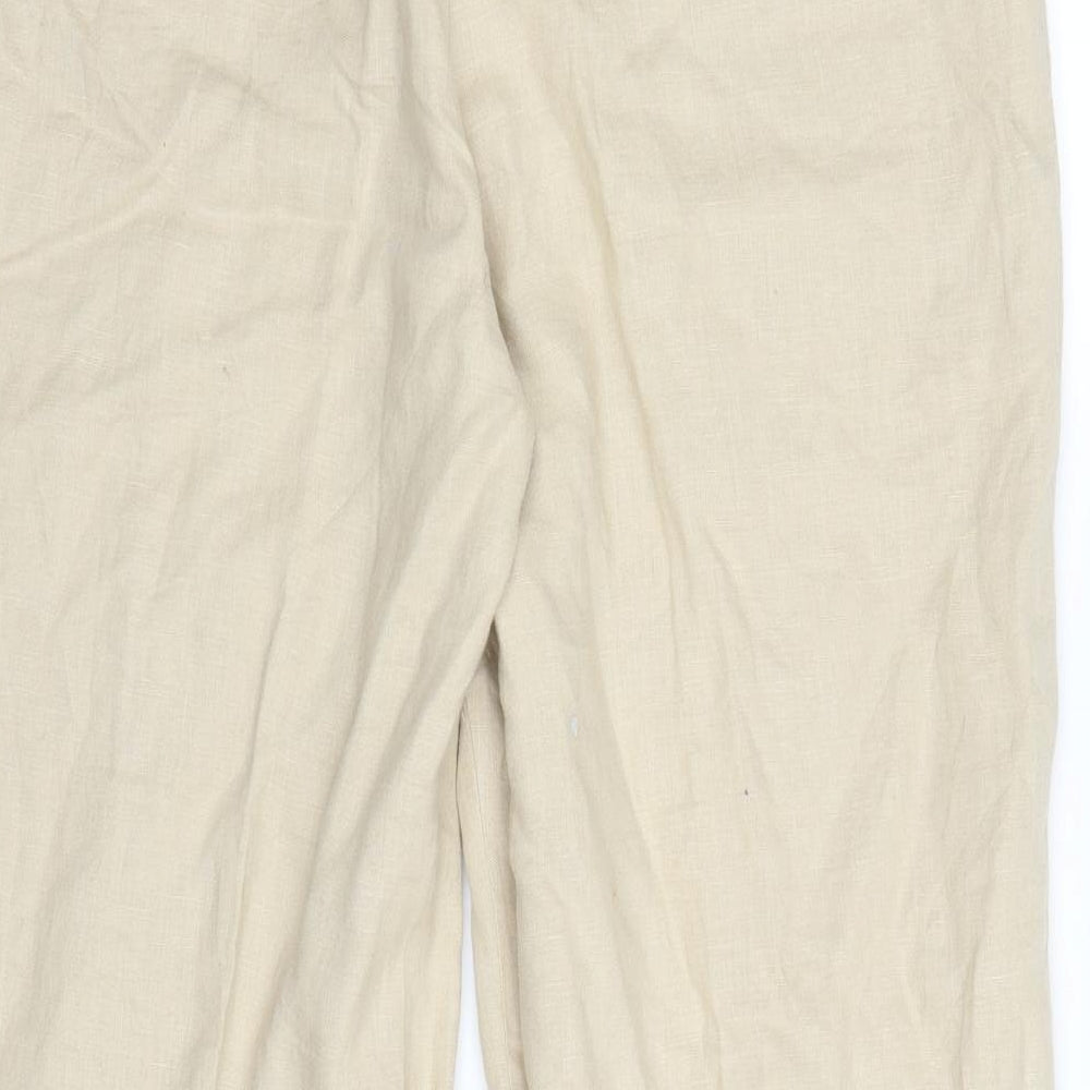 Monsoon Womens Beige   Capri Trousers Size 12 L26 in