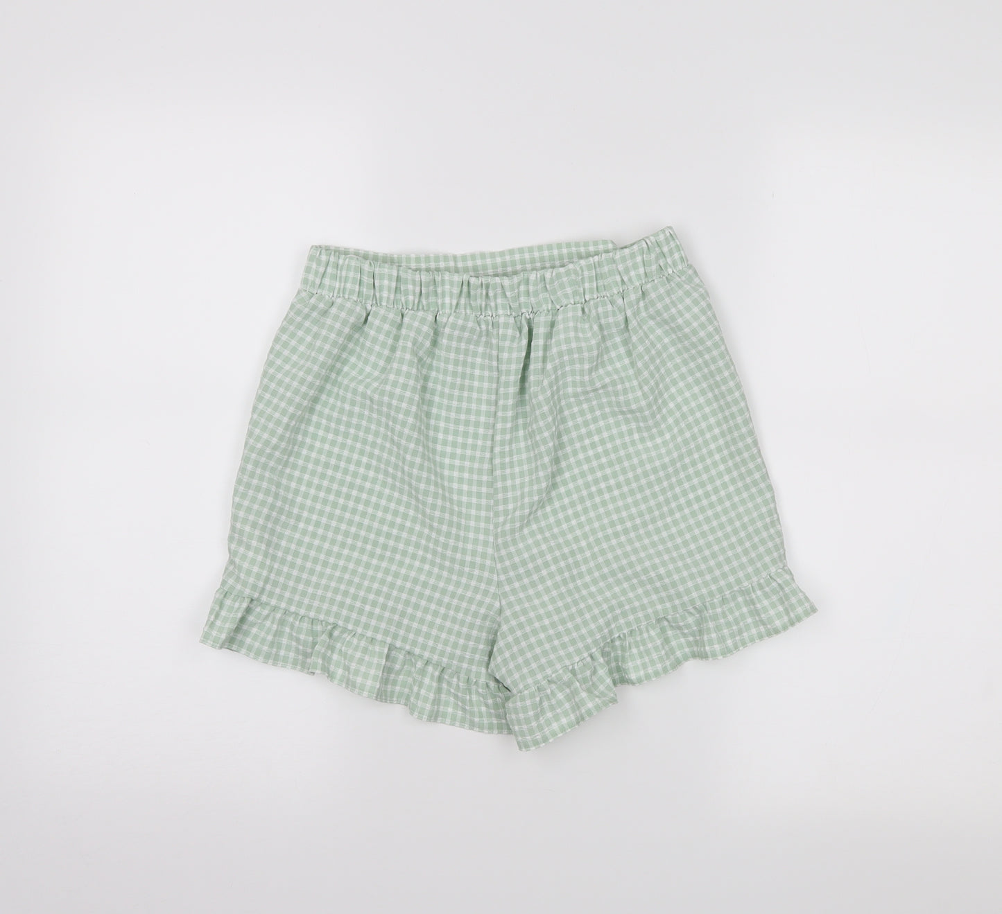 Primark Womens Green Chevron  Hot Pants Shorts Size 8