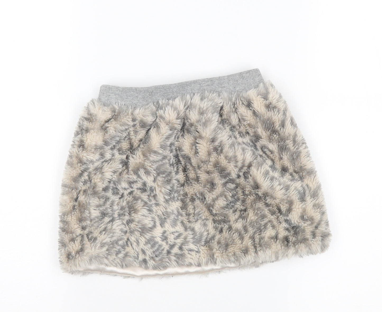 blukids Girls Grey Animal Print  Straight & Pencil Skirt Size 2-3 Years