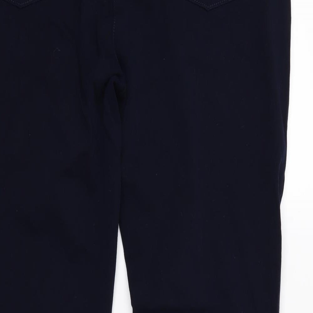 M&S Womens Blue  Denim Straight Jeans Size 18 L27 in
