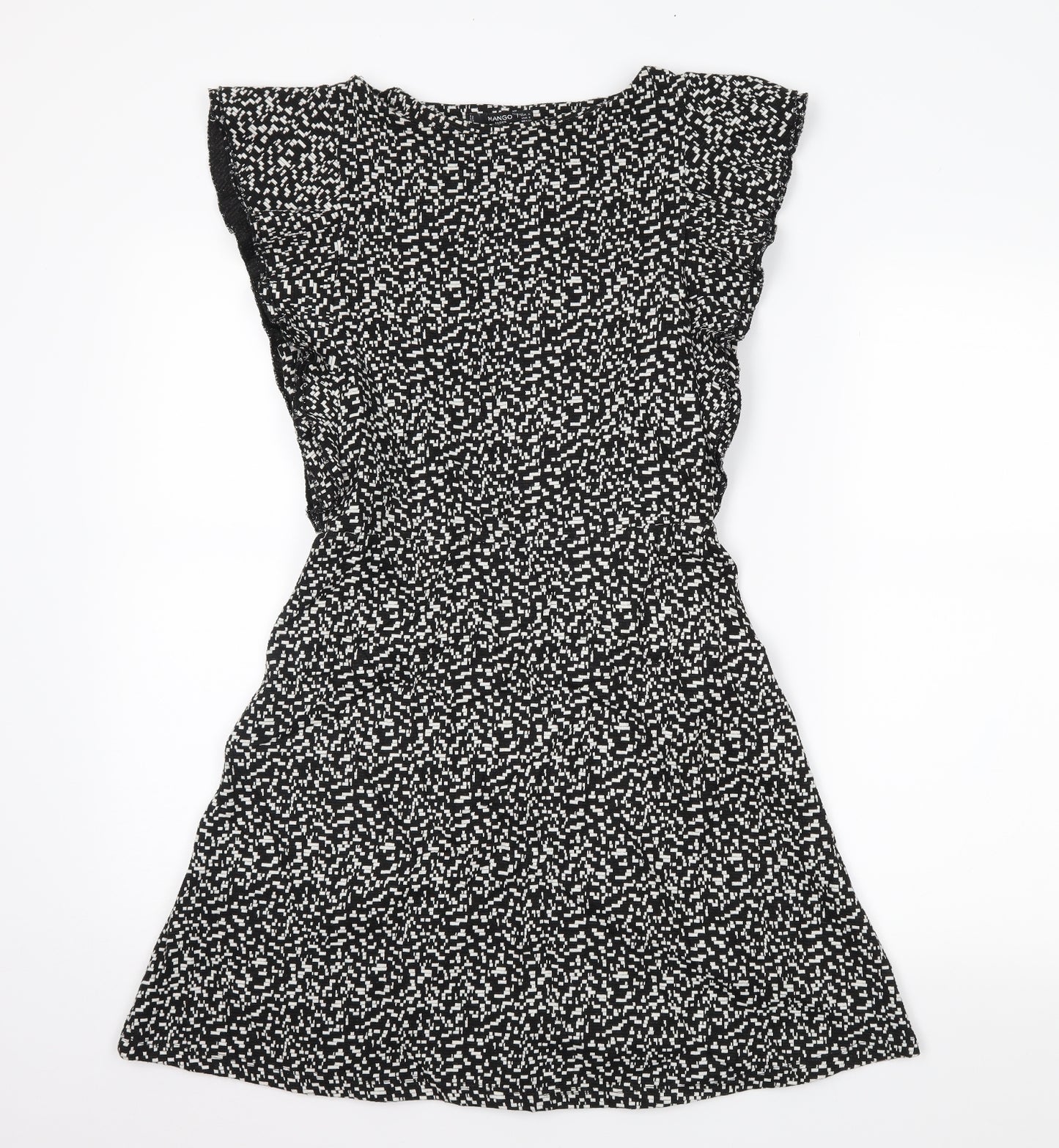 Mango Womens Black   Skater Dress  Size S