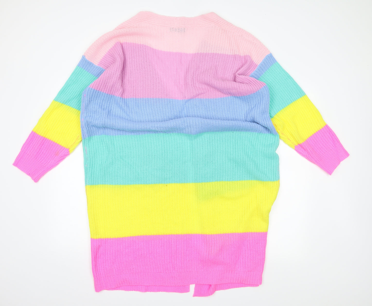 Shein curve Womens Pink Striped  Wrap Jumper Size XL