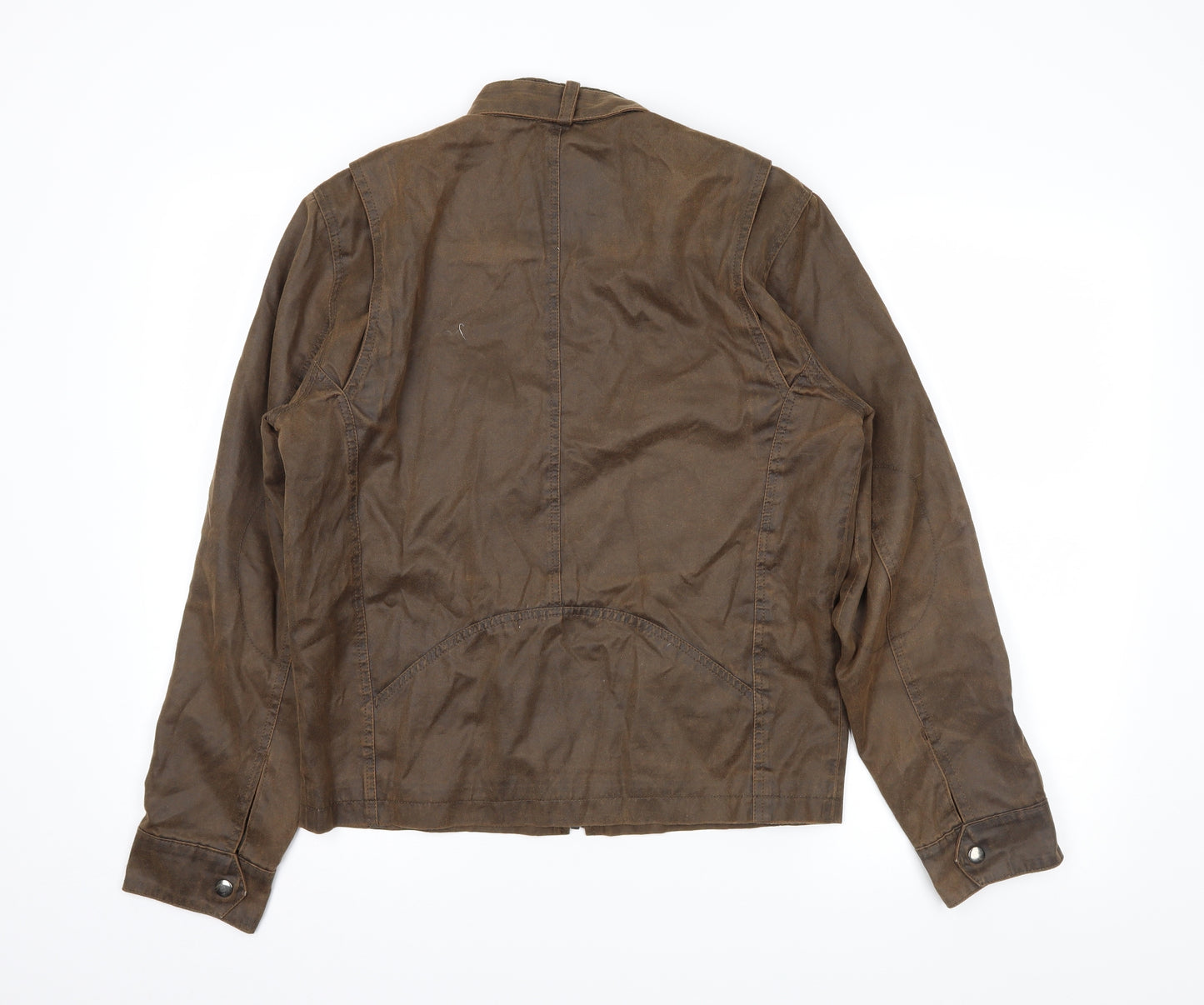 Topman Mens Brown   Biker Coat Size S