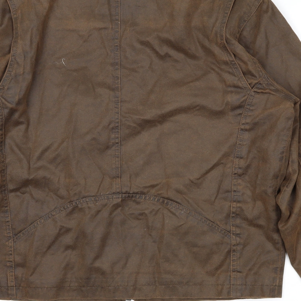 Topman Mens Brown   Biker Coat Size S