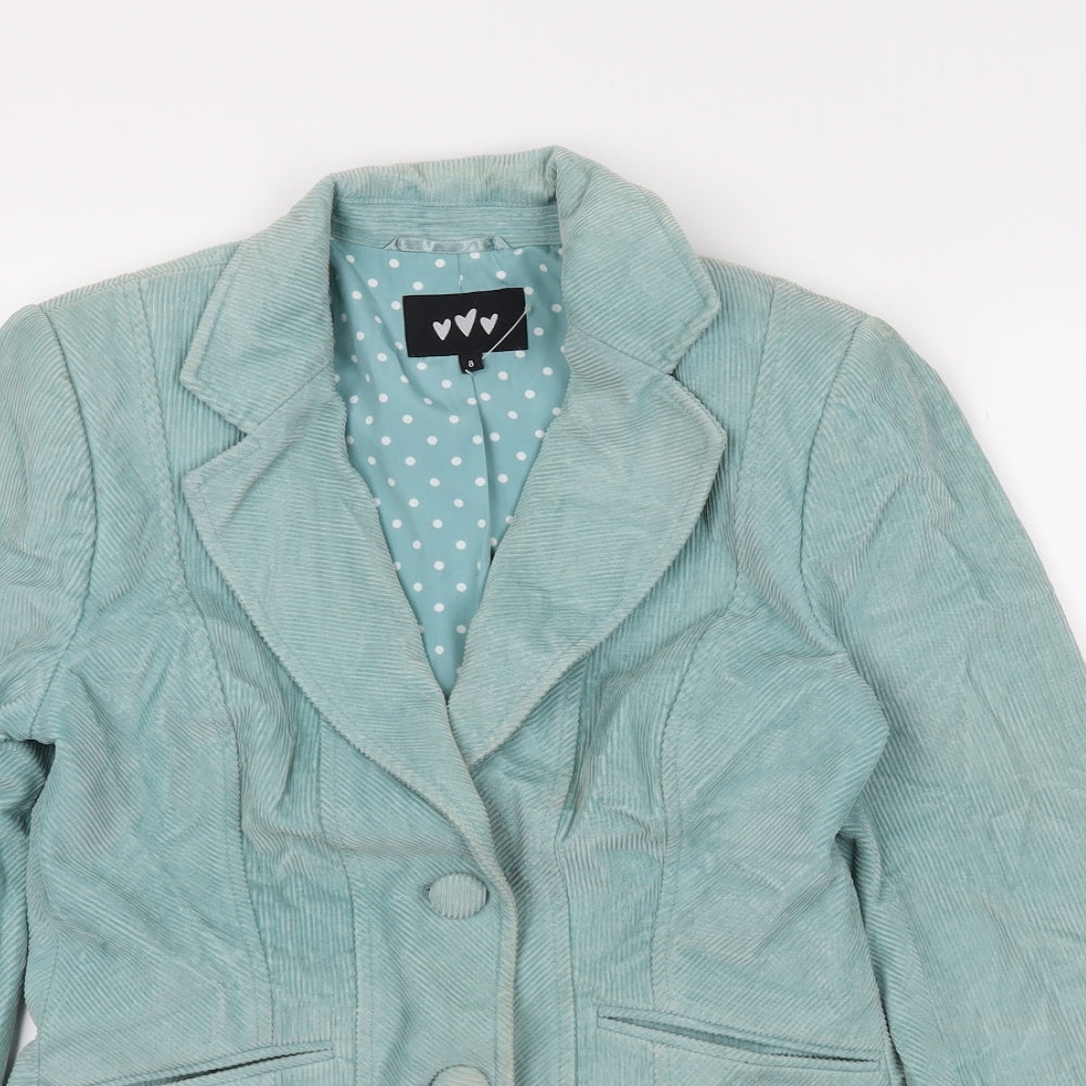 M&S Womens Green   Jacket Blazer Size 8