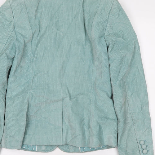 M&S Womens Green   Jacket Blazer Size 8