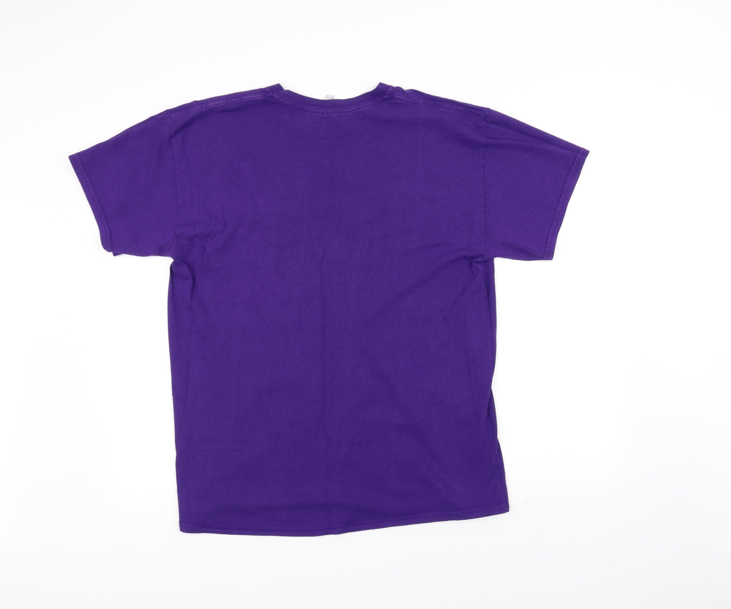 Gilden Mens Purple    T-Shirt Size L