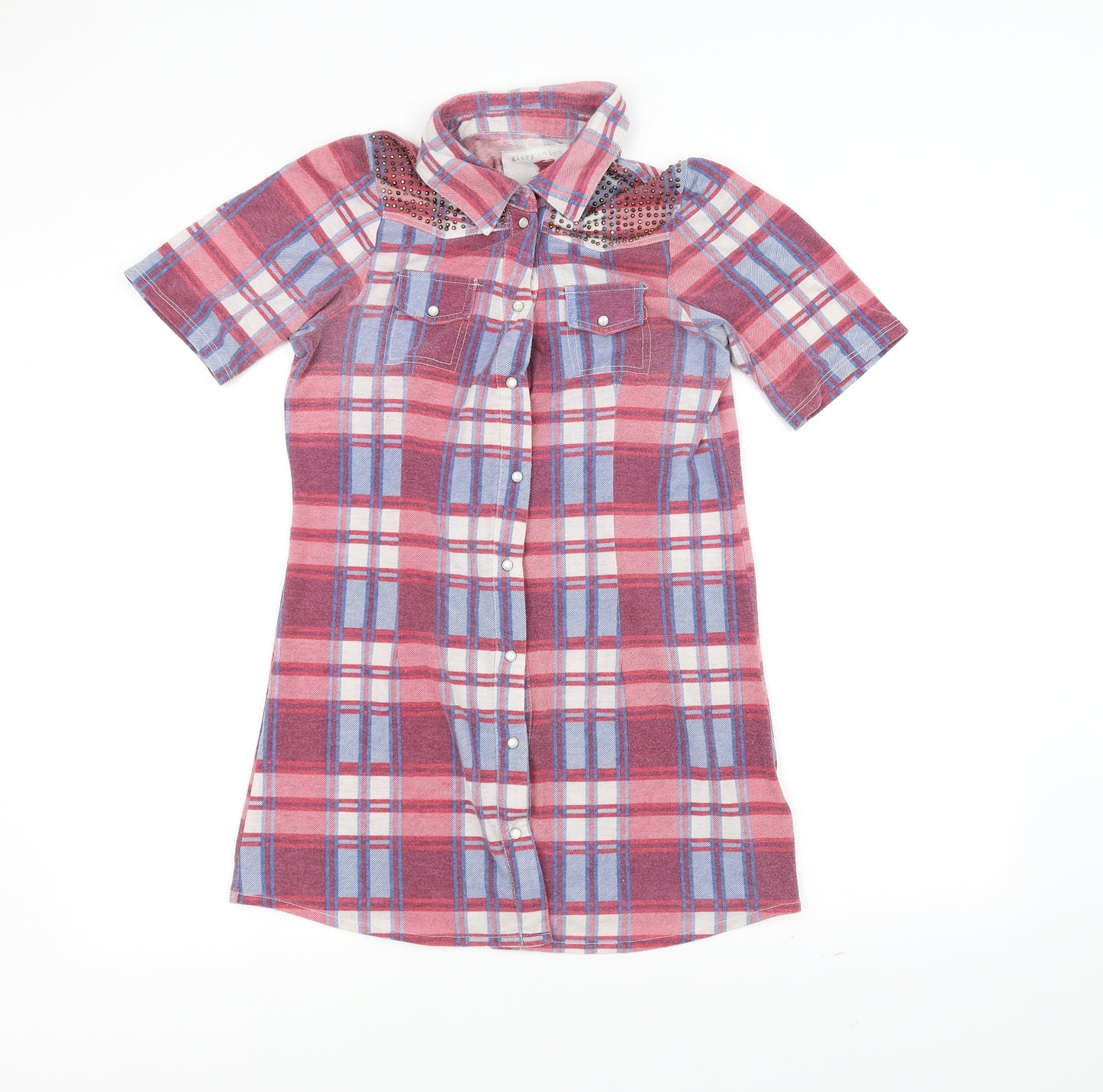 glory union Womens Red   Basic Button-Up Size 12