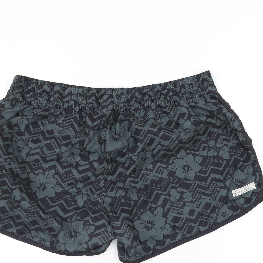 Ocean Pacific Womens Green   Sweat Shorts Size 16