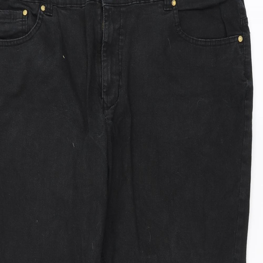 Union Blues Mens Black   Straight Jeans Size 44 L30 in