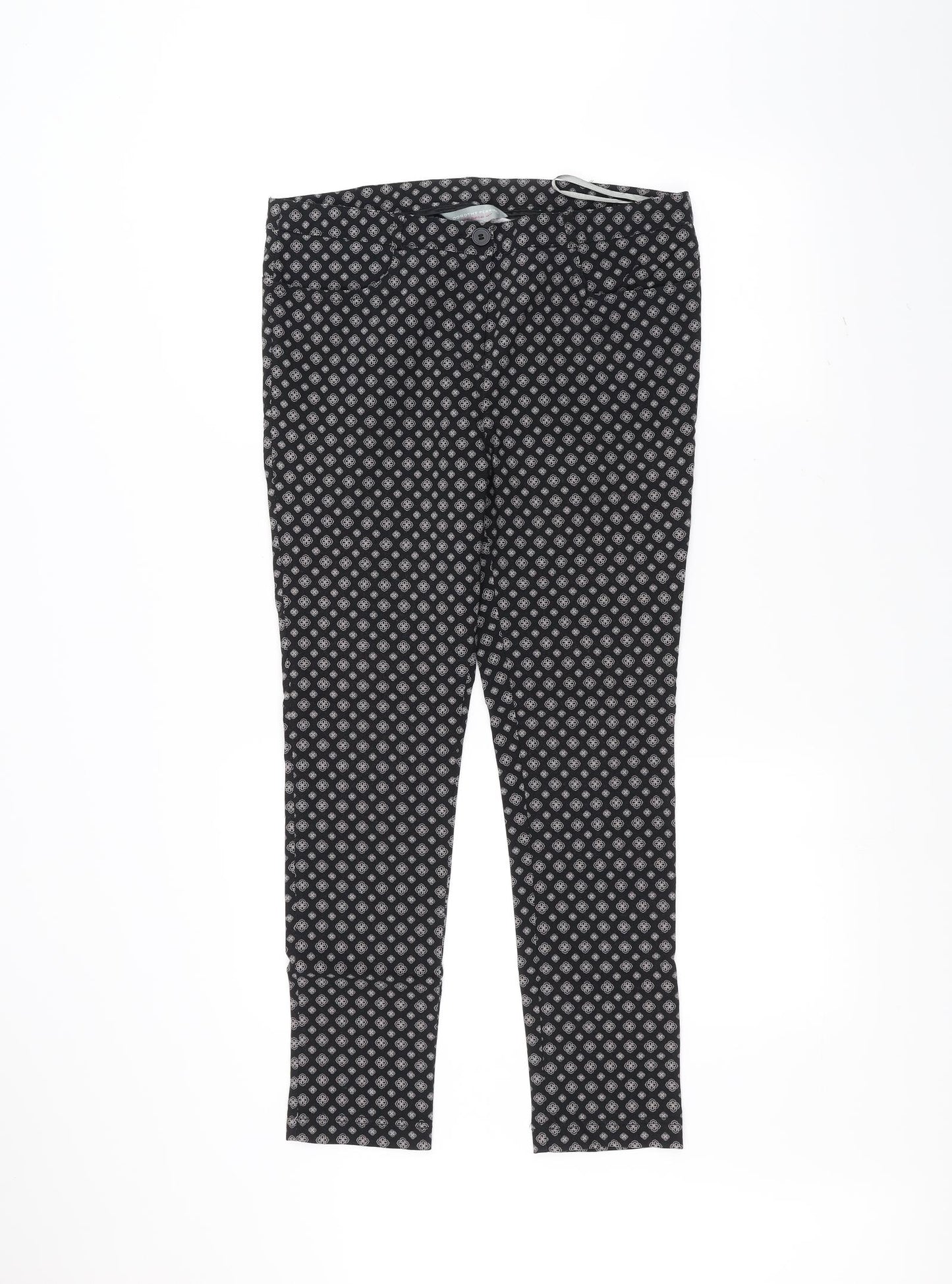 Dorothy Perkins Womens Black   Trousers  Size 14 L26 in