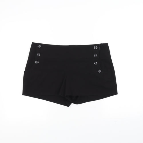 bebeau Womens Black   Chino Shorts Size 14