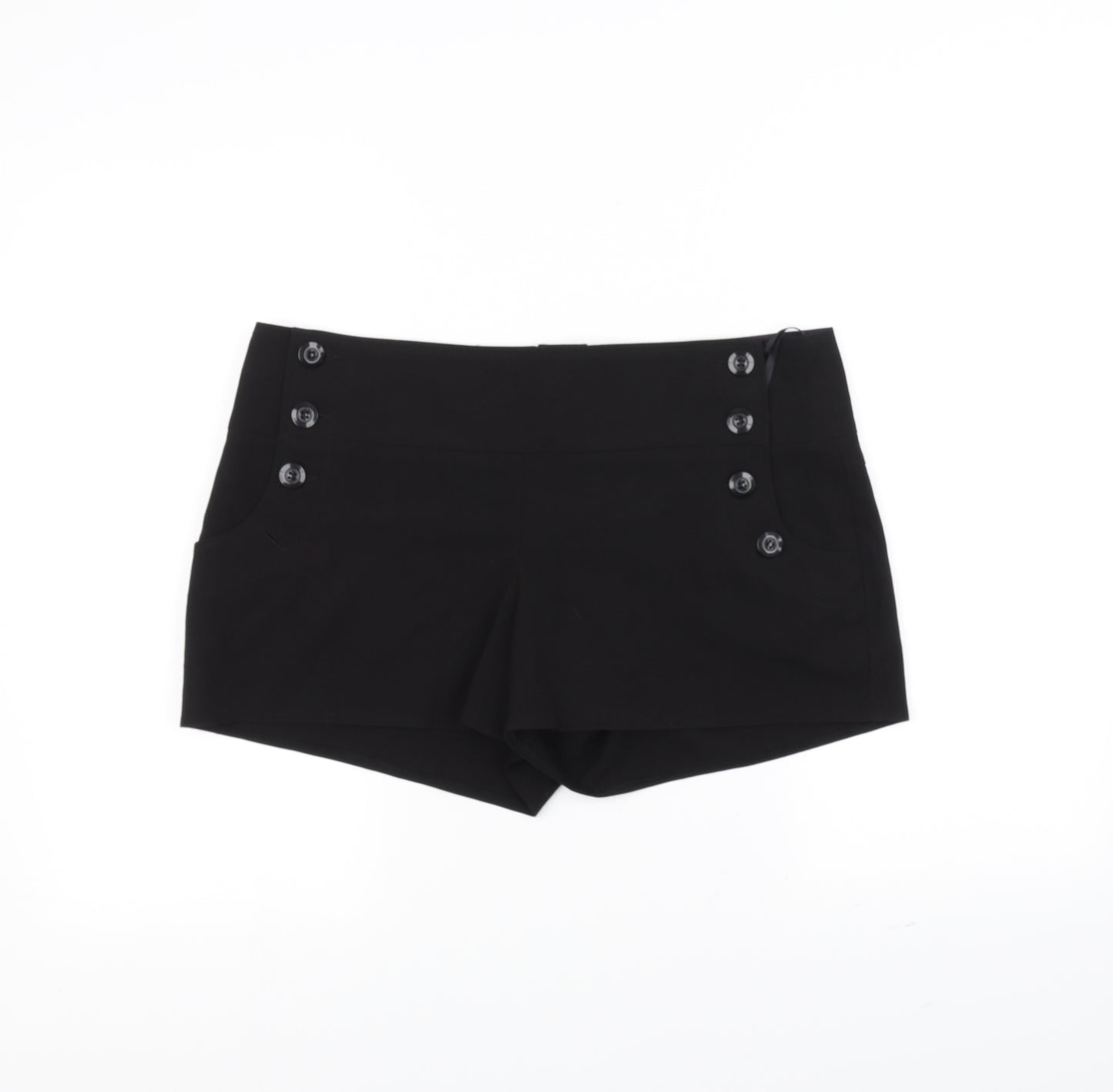 bebeau Womens Black   Chino Shorts Size 14