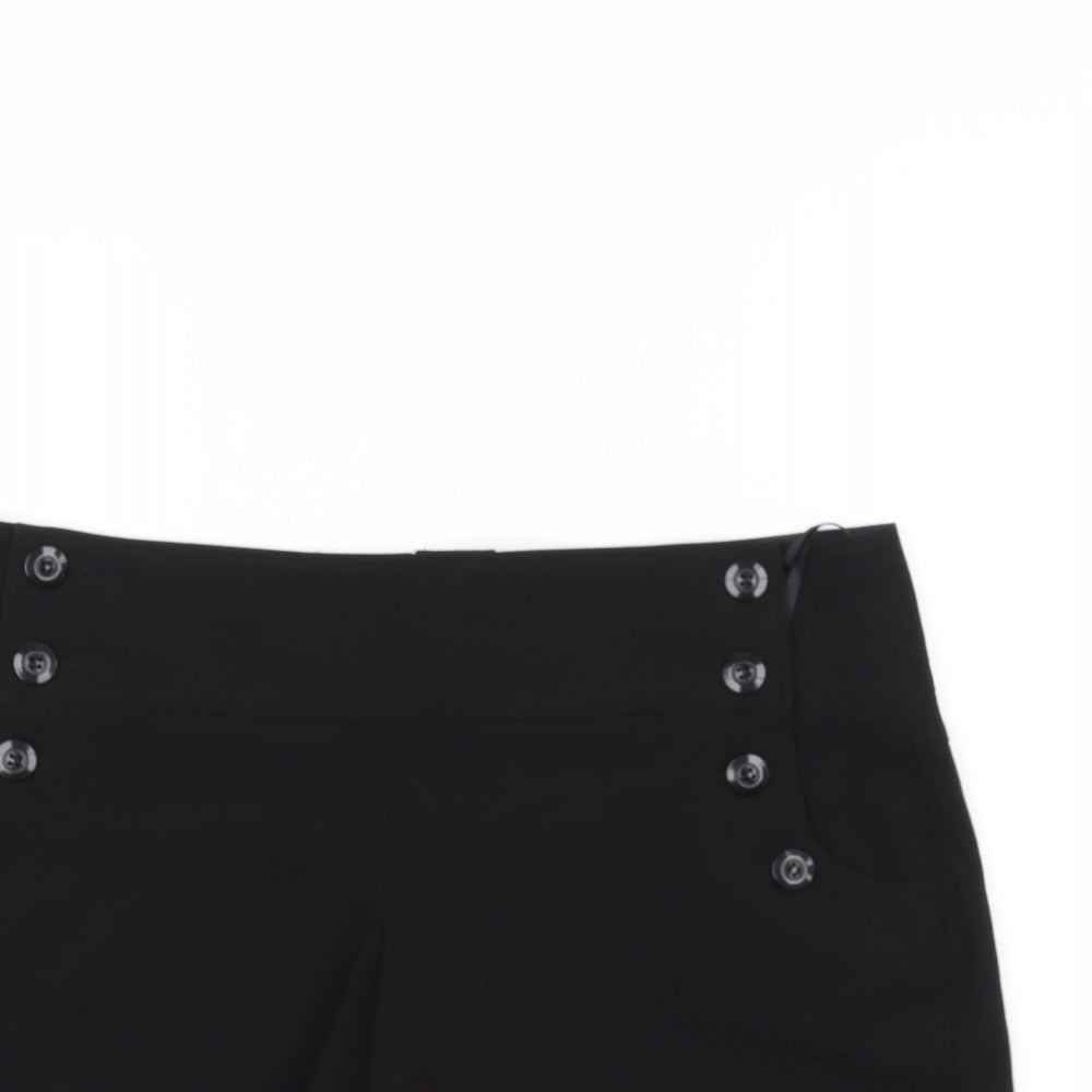 bebeau Womens Black   Chino Shorts Size 14