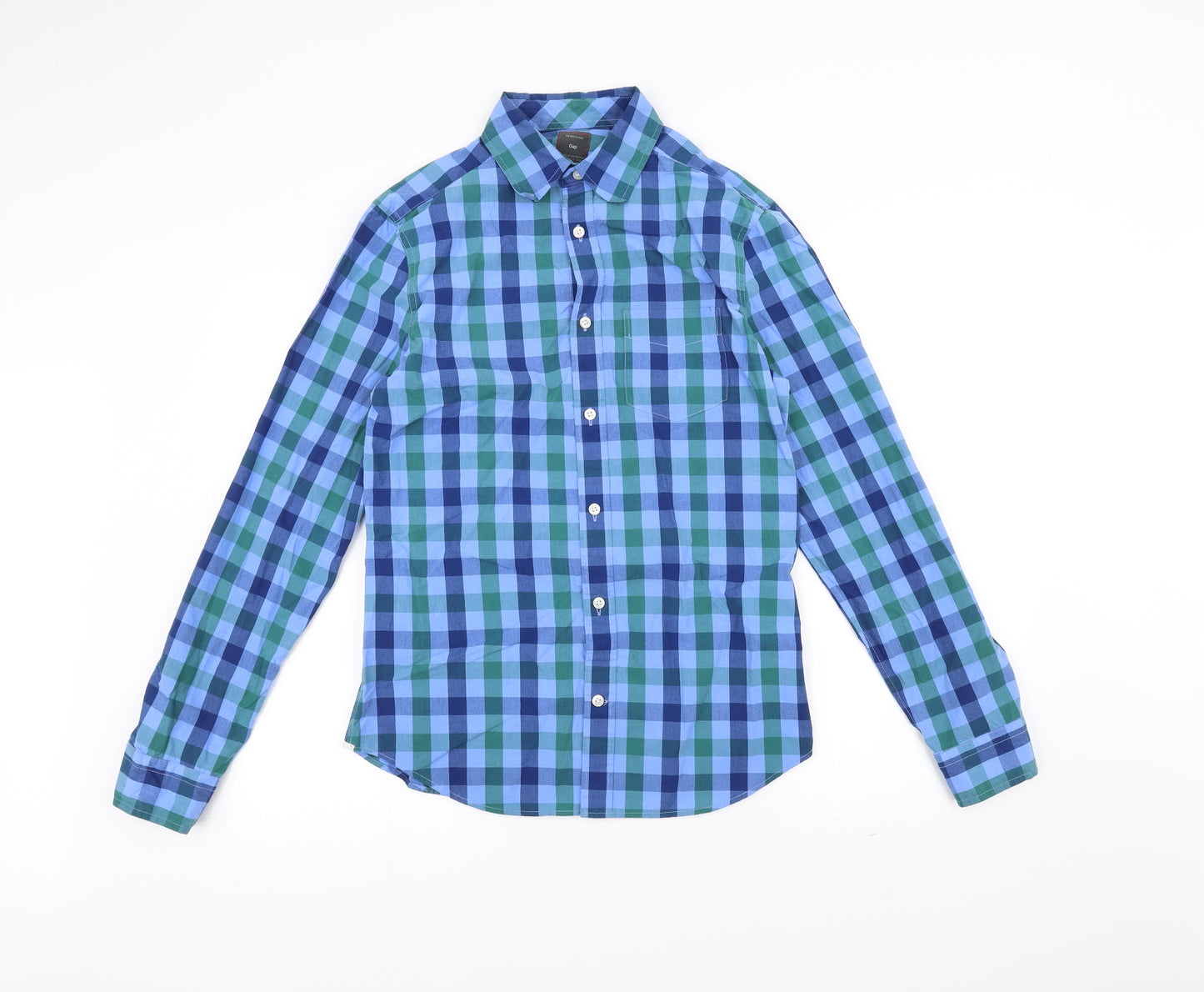 Gap Mens Blue    Dress Shirt Size XS