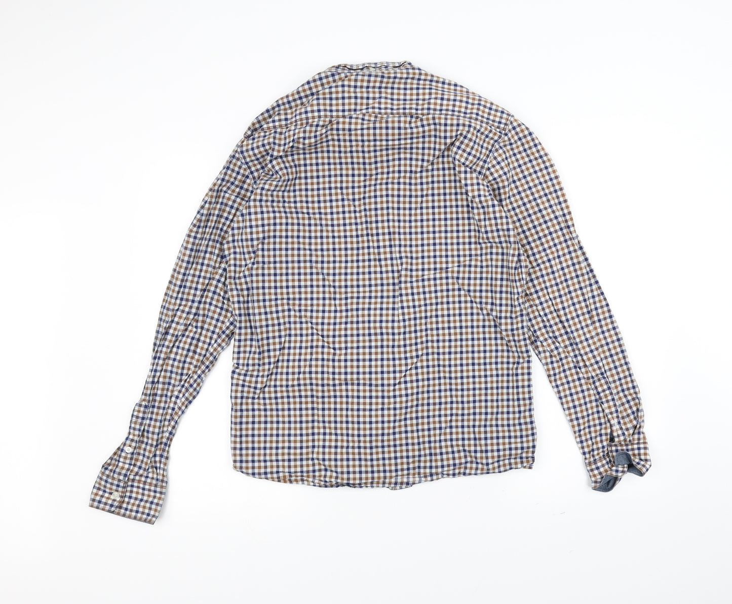 boston crew Mens Brown    Dress Shirt Size M