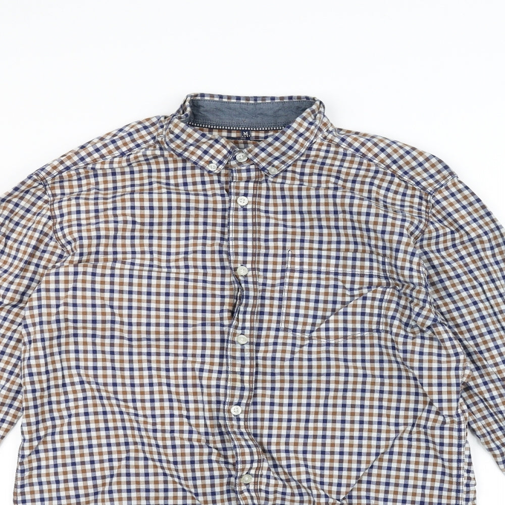 boston crew Mens Brown    Dress Shirt Size M