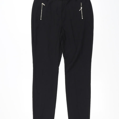 NEXT Womens Black   Trousers  Size 12 L28 in