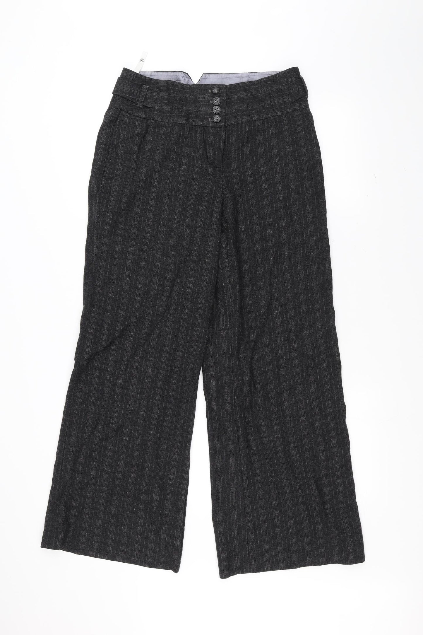 NEXT Womens Black   Trousers  Size 12 L28 in