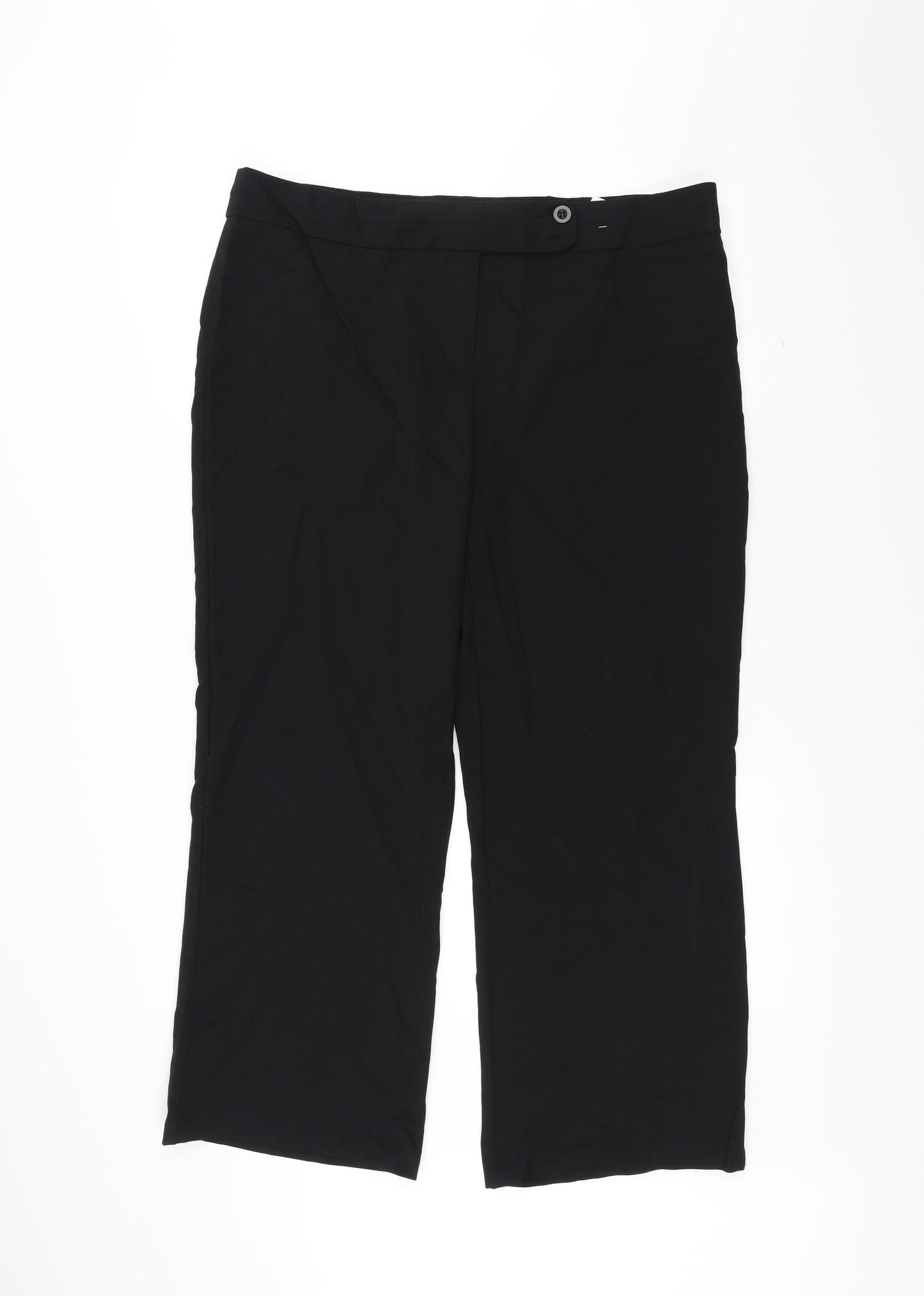 George Womens Black   Trousers  Size 18 L26 in
