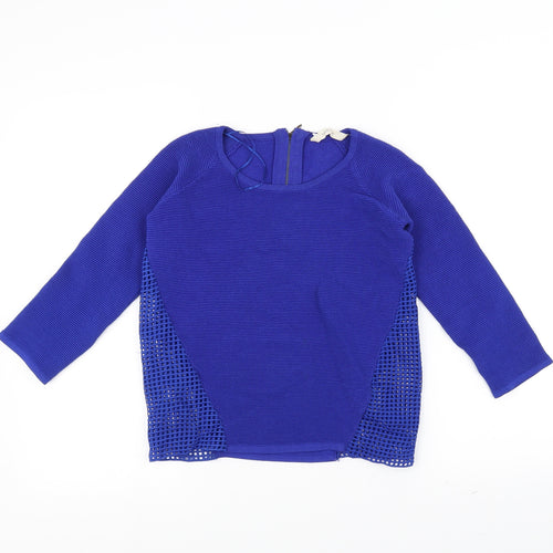 NAF NAF Womens Blue   Pullover Jumper Size S