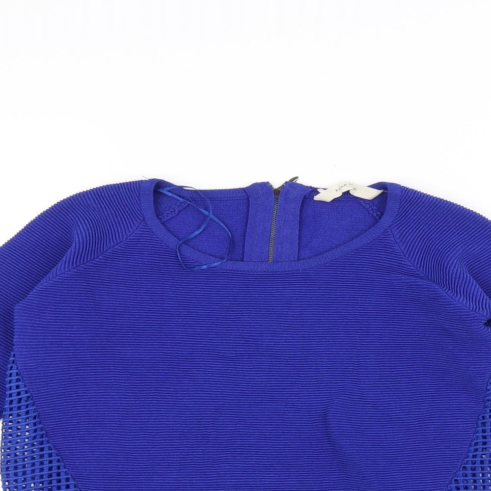 NAF NAF Womens Blue   Pullover Jumper Size S