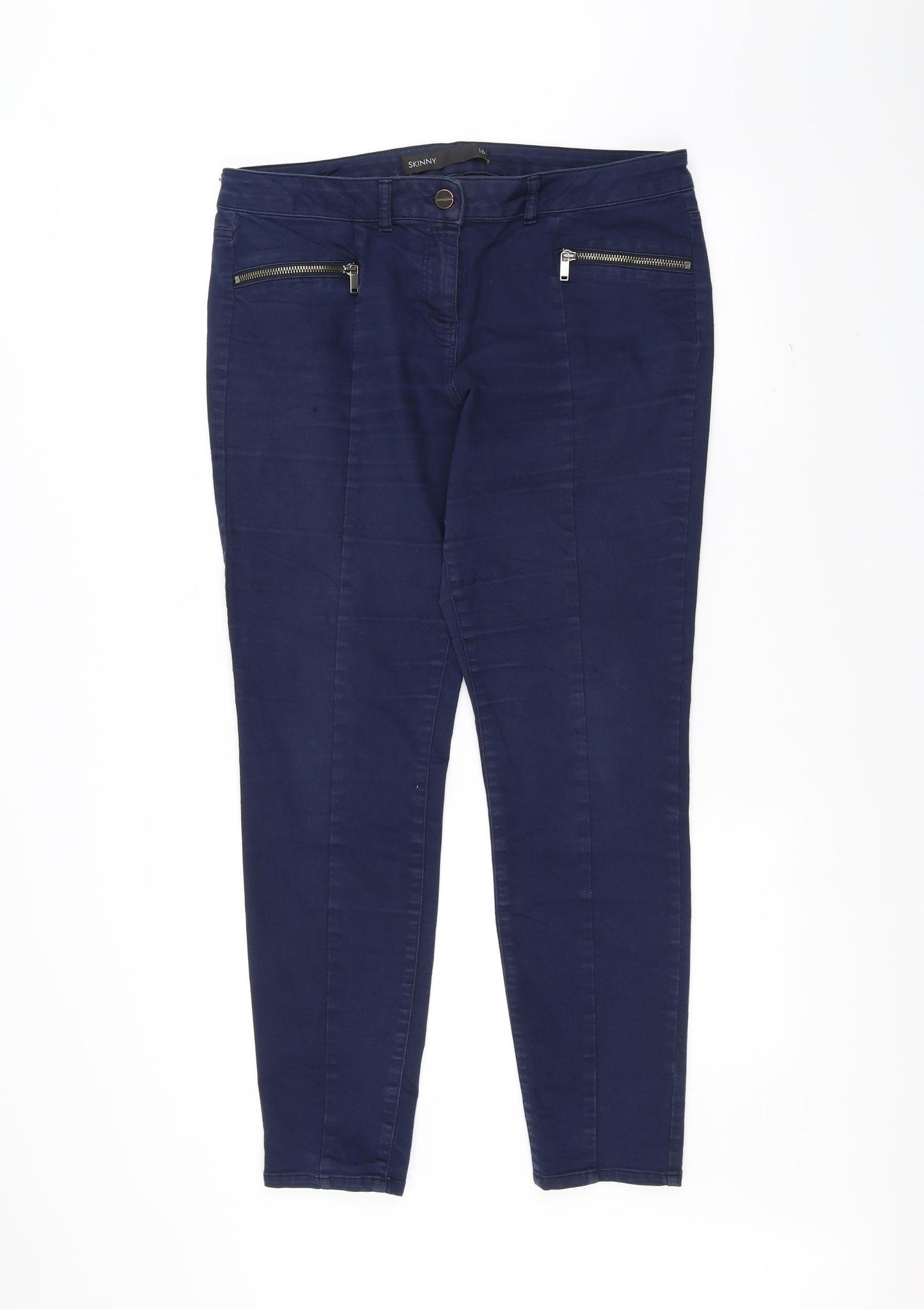 NEXT Womens Blue   Skinny Jeans Size 16 L26 in