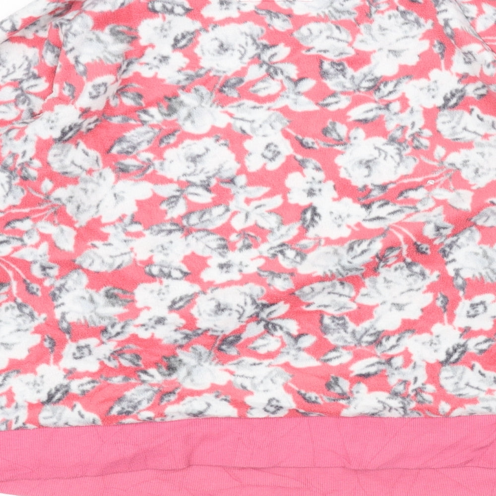 Marks and Spencer Womens Pink Floral  Pullover Jumper Size 16
