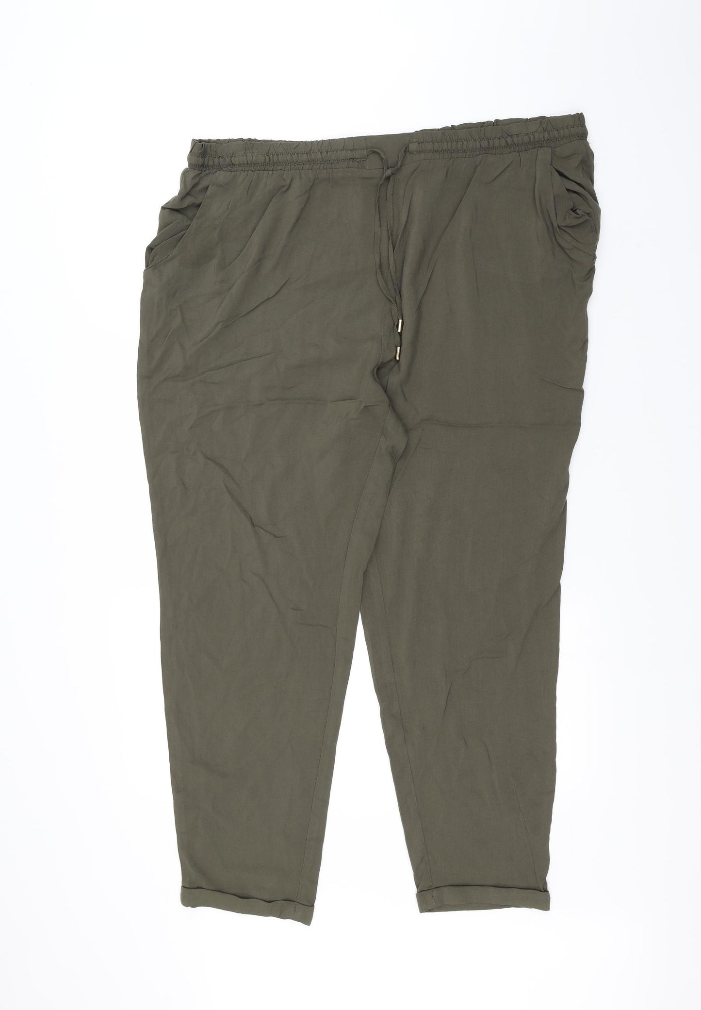 Boohoo Womens Green   Trousers  Size 20 L26 in