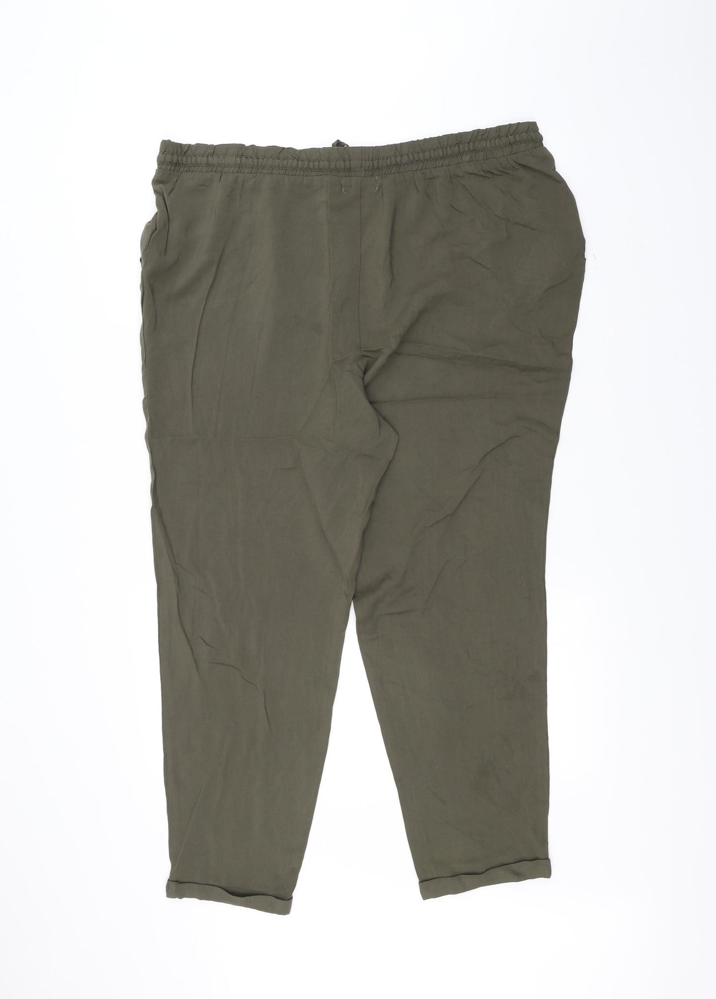Boohoo Womens Green   Trousers  Size 20 L26 in