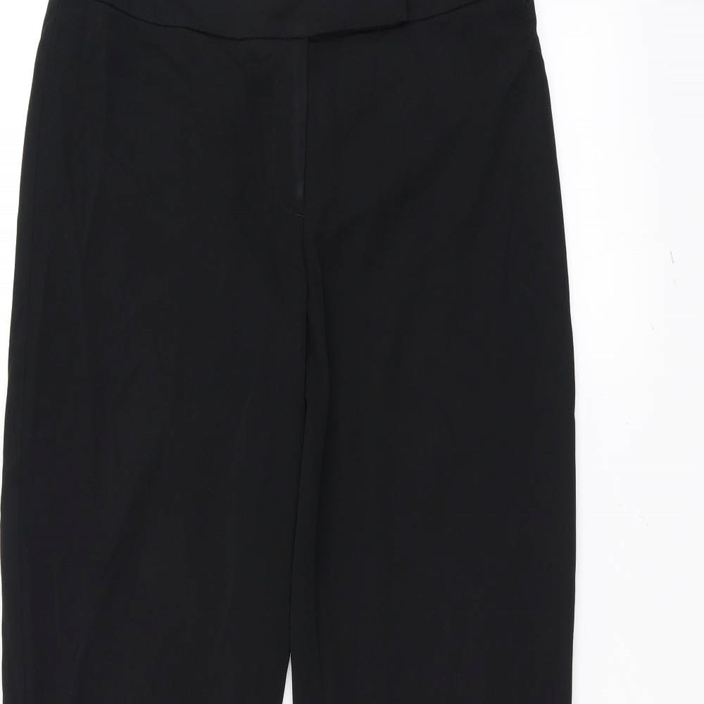 Oasis Womens Black   Trousers  Size 10 L27 in