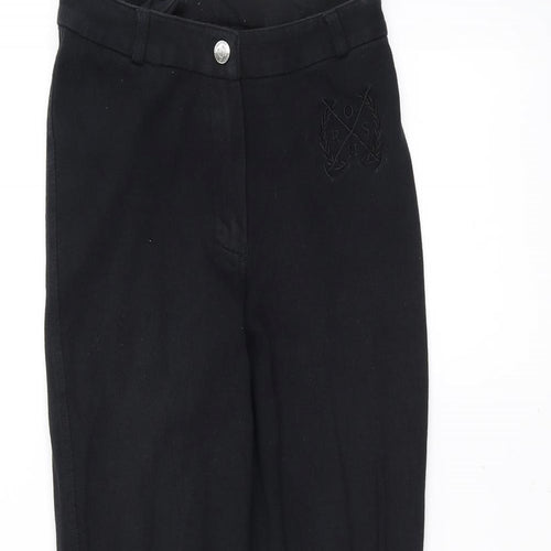 Olympus Womens Black   Sweatpants Trousers Size 8 L25 in