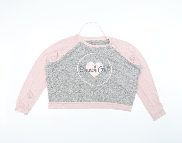 love to lounge Womens Grey Pullover Jumper Size L