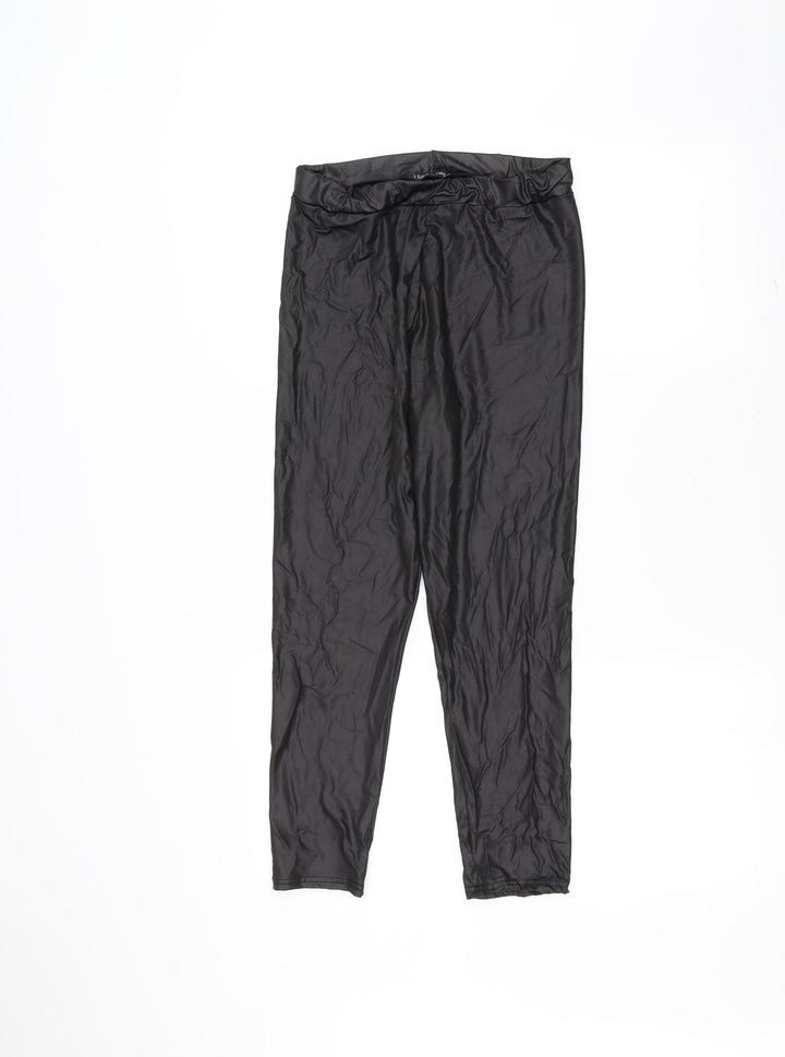 I SAW IT FIRST Womens Black Trousers Size 12 L23 in