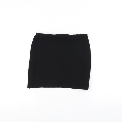 Topshop Womens Black   A-Line Skirt Size 6