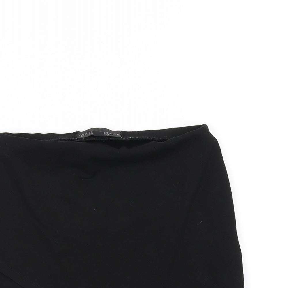 Topshop Womens Black   A-Line Skirt Size 6