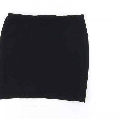 Topshop Womens Black   A-Line Skirt Size 6