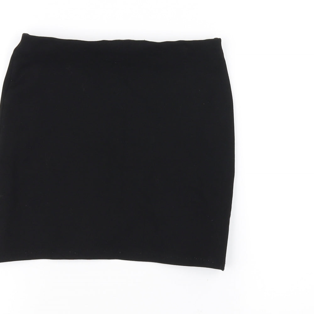 Topshop Womens Black   A-Line Skirt Size 6