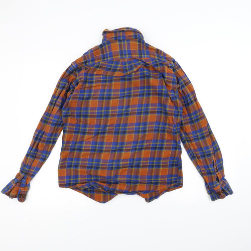 Land's End Mens Orange    Dress Shirt Size S