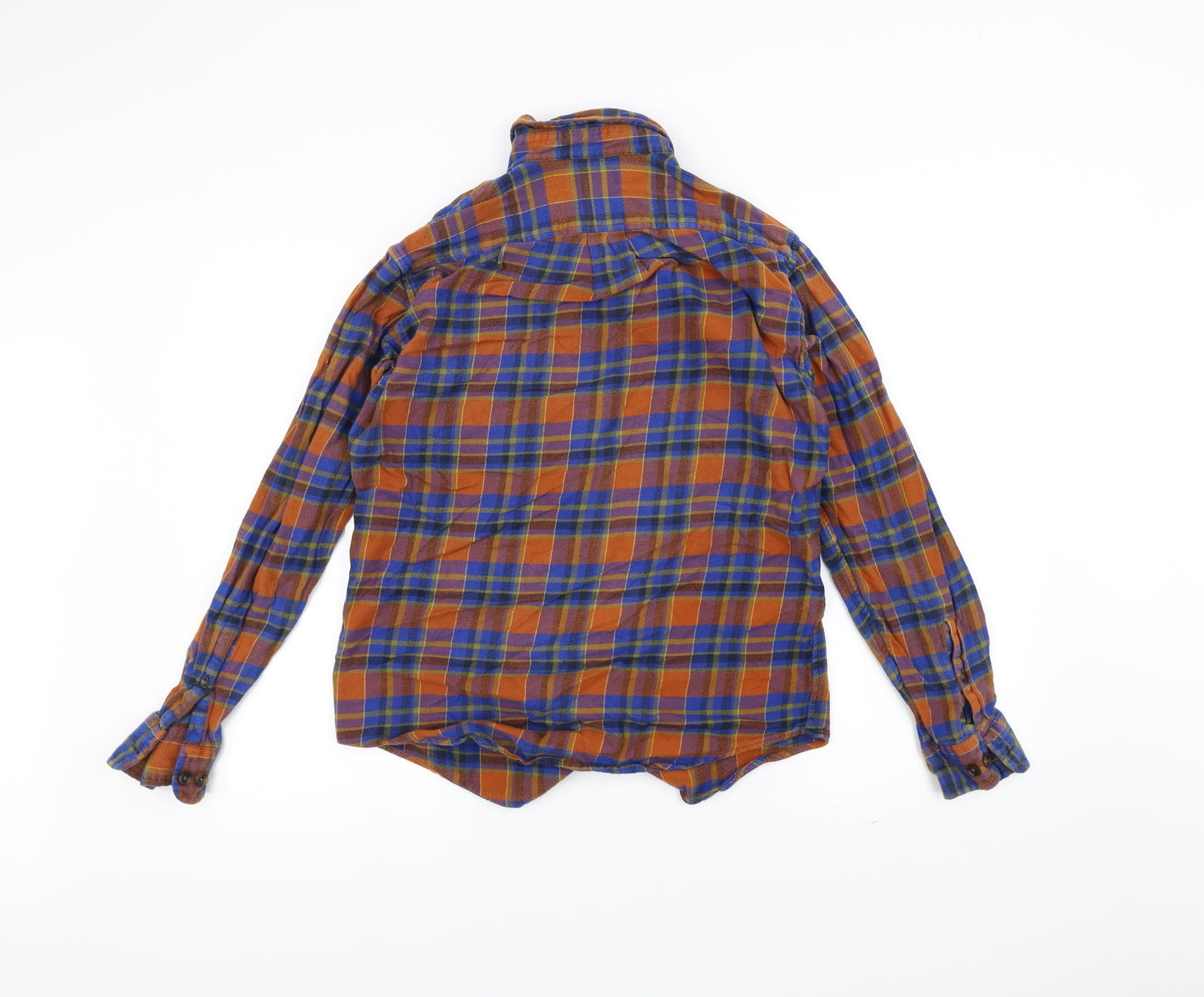 Land's End Mens Orange    Dress Shirt Size S