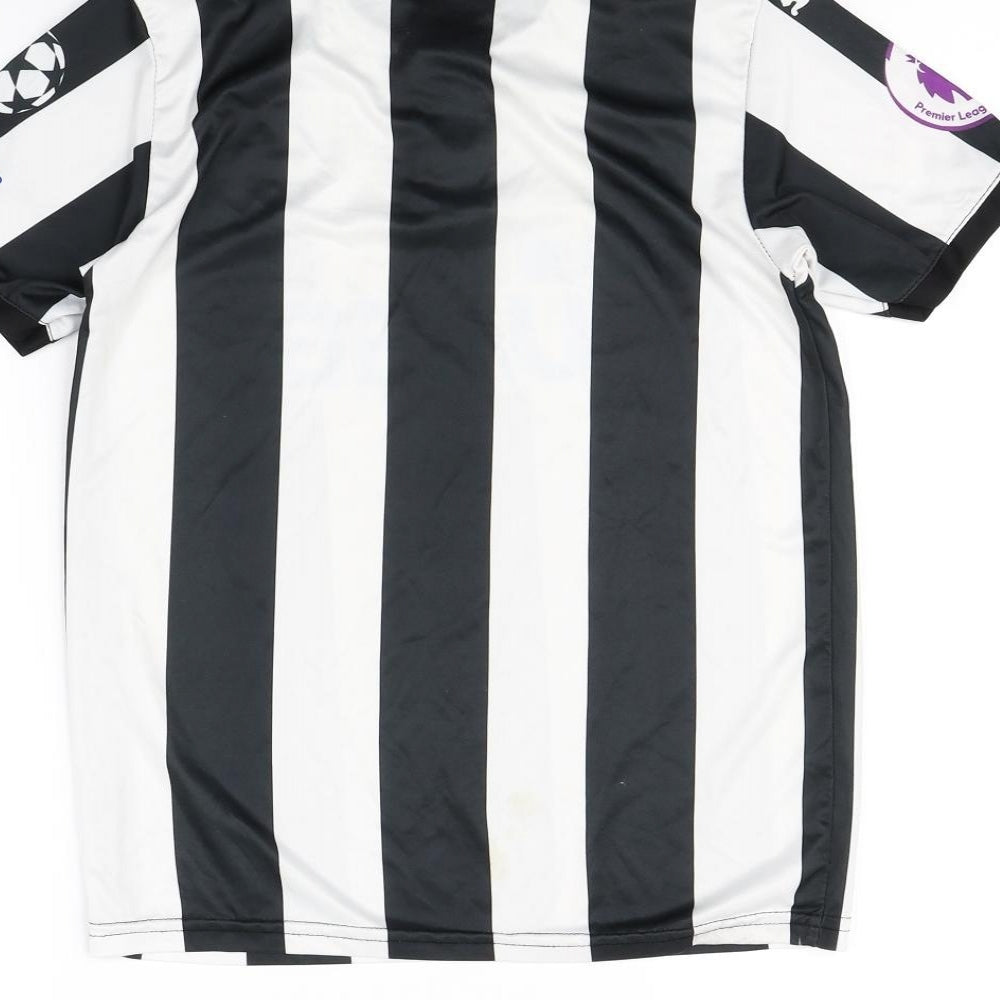 PUMA Boys White Striped  Basic T-Shirt Size 14 Years  - Newcastle United