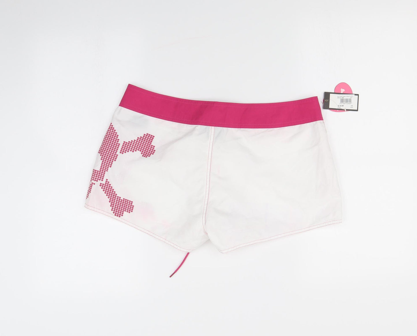 No Fear Womens White   Sweat Shorts Size 14