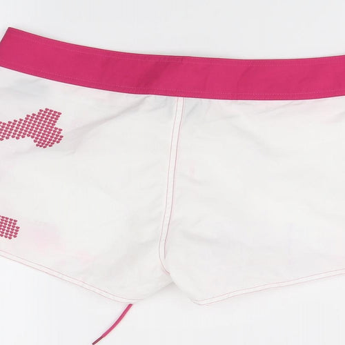 No Fear Womens White   Sweat Shorts Size 14