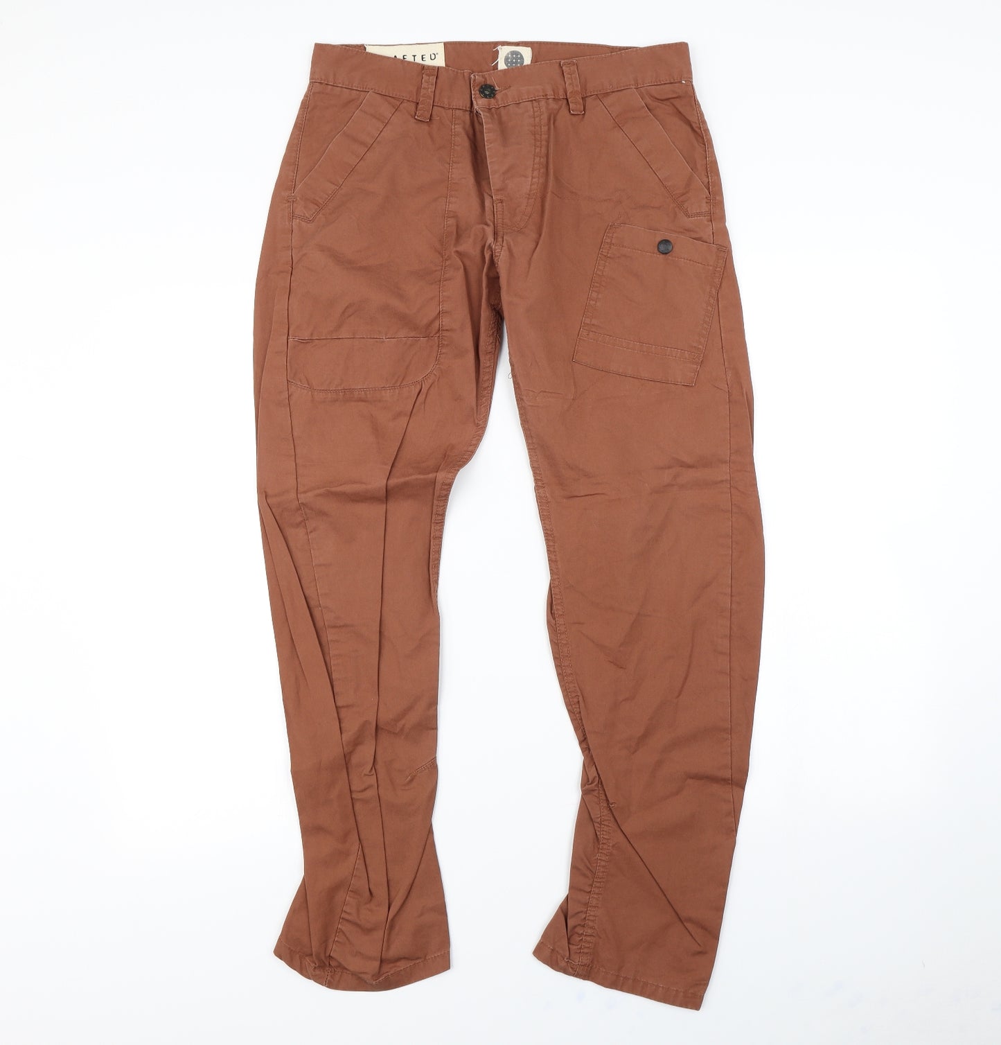 Crafted Womens Brown   Trousers  Size 30 in L30 in